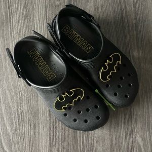 Black Batman Crocs Size 9
